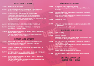 DO Ribera del Duero Imagen folleto Cine&Vino. DO Ribera del Duero