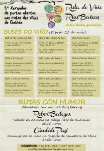 Ruta do Viño Rías Baixas celebrará las V Jornadas de Puertas Abiertas Ruta do Viño Rías Baixas celebrará las V Jornadas de Puertas Abiertas
