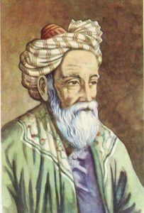 Frases de vino Retrato de Omar Khayyam. Frases de vino