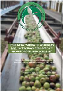 Sidra de Asturias DOP. Pinche aquí para descargar el dossier con la ponencia 