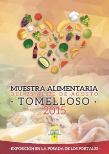 imagen cartel muestra alimentaria 2015. feria de tomelloso