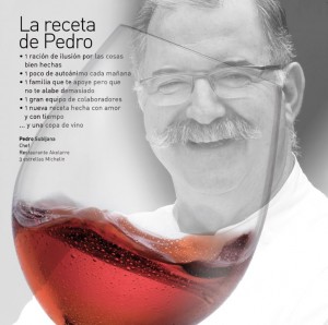Imagen, quien sabe beber sabe vivir. La receta de Pedro Subijana.
