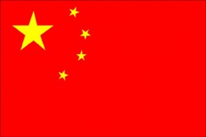 imagen bandera china. mercados asiáticos.
