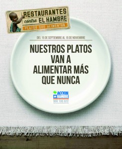 Imagen del cartel "Restaurantes contra el hambre"