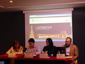 Imagen de la presentación de la nueva web de Cambados, www.cambadosenoturismo.com