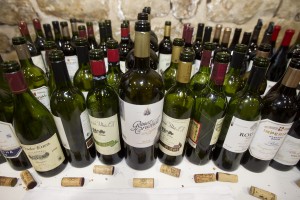 Imagen de los vinos catados en la jornada profesional. La Cata del Barrio de la Estación.