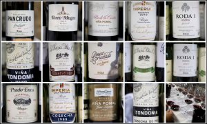 Foto de las etiquetas de vinos degustados en La Cata del Barrio de la Estación