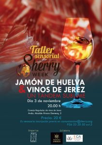 Imagen cartel taller sensorial. DO Jerez-Xérès-Sherry