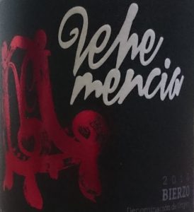 Imagen. Etiqueta de Vehemencia 2014