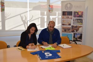 cigales Imagen. La Ruta del Vino Cigales y el Balonmano Atlético Valladolid firman un convenio de colaboración