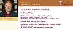Imagen. Pruno lidera los mejores vinos relación calidad – precio, según Robert Parker