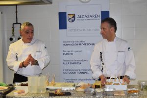 Escuela de Profesionales Alcazarén La Escuela de Profesionales Alcazarén albergó la elaboración del pincho más original “Tierra del Cigales”