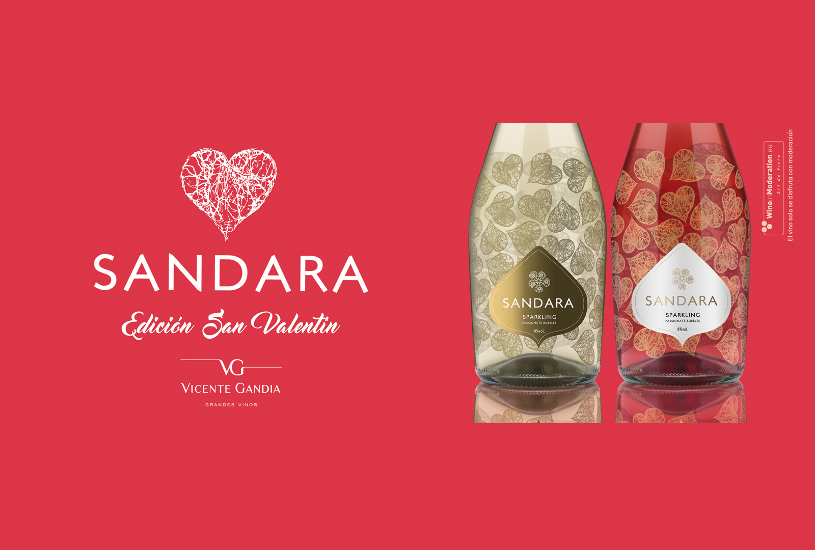 Sandara edición limitada San Valentín, Bodegas Vicente Gandía. - VINOS DIFERENTES