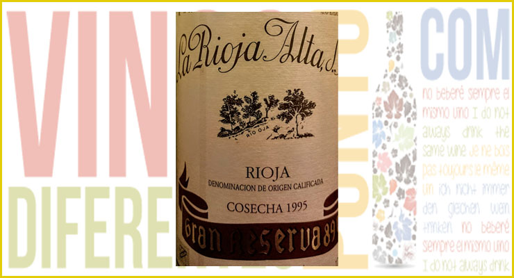 Gran Reserva 890 añada 1995 de La Rioja Alta S.A. - VINOS DIFERENTES