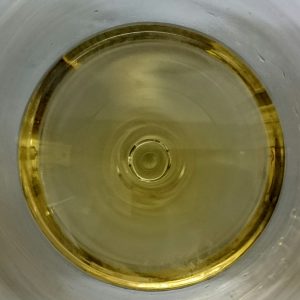 Ximénez Spínola Imagen. Bello color de Ximénez-Spínola Fermentación Lenta 2014 en nuestra copa.