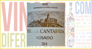 Imagen. Etiqueta de Sierra Cantabria Rosado 2014.