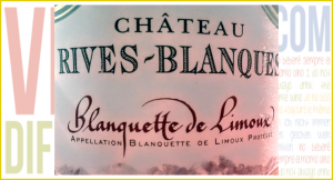 Blanquette de Limoux 2012. Château Rives-Blanques.