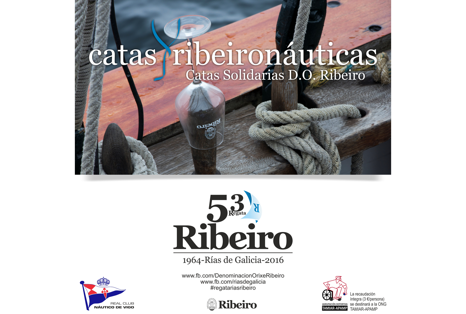 Catas solidarias abre la Regata Ribeiro - VINOS DIFERENTES
