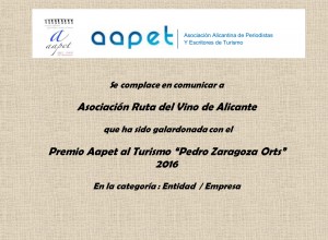 Galardón de AAPET comunicacion premio AAPET