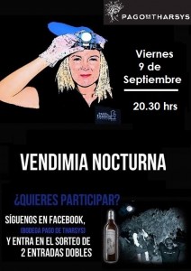 La Vendimia Nocturna de Pago de Tharsys se convierte en referente enoturístico Cartel Vendimia Nocturna