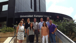 Diversos miembros del equipo de investigación en la presentación del estudio en la sede de la Universidad Europea de Valencia la-universidad-europea-de-valencia