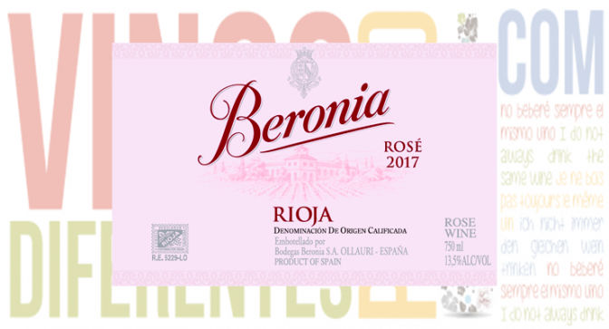 Vino Beronia Rosé 2017.